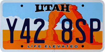 UT license plate Y428SP