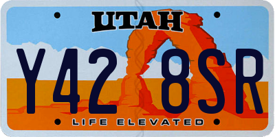 UT license plate Y428SR