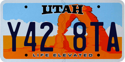 UT license plate Y428TA