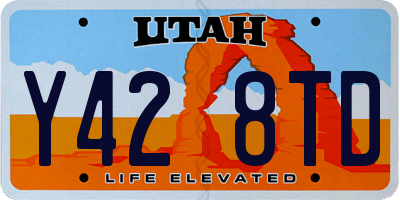 UT license plate Y428TD