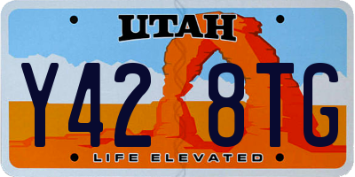 UT license plate Y428TG