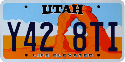 UT license plate Y428TI