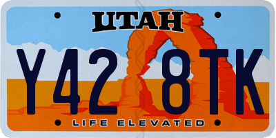 UT license plate Y428TK