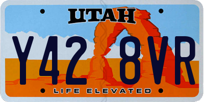 UT license plate Y428VR