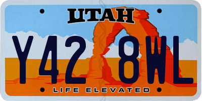 UT license plate Y428WL