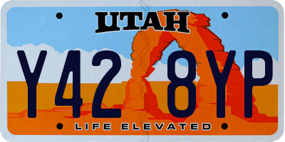 UT license plate Y428YP