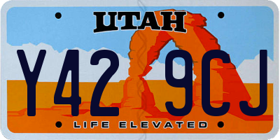 UT license plate Y429CJ