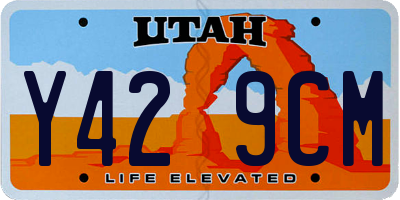 UT license plate Y429CM