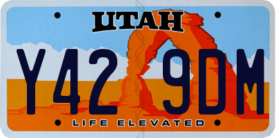 UT license plate Y429DM