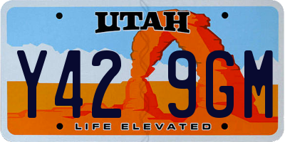 UT license plate Y429GM