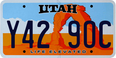 UT license plate Y429OC