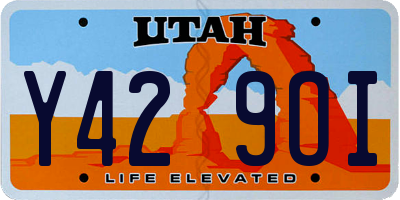 UT license plate Y429OI