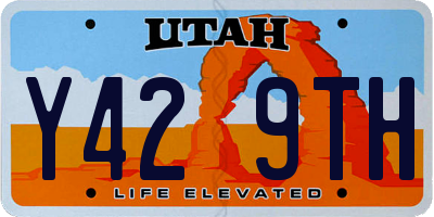 UT license plate Y429TH