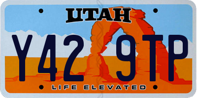 UT license plate Y429TP