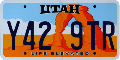 UT license plate Y429TR