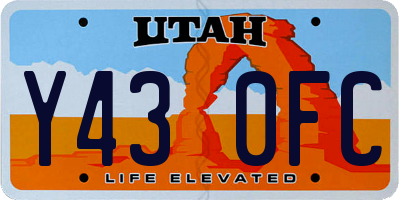 UT license plate Y430FC