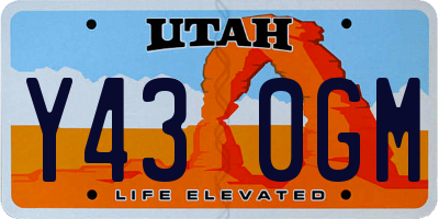 UT license plate Y430GM