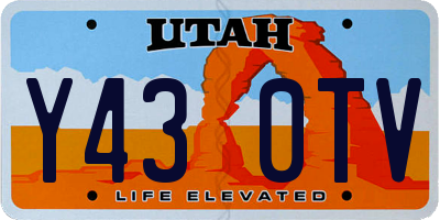 UT license plate Y430TV
