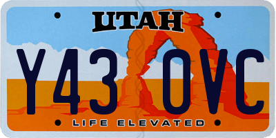 UT license plate Y430VC
