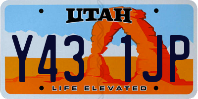 UT license plate Y431JP