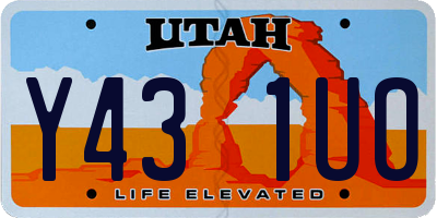 UT license plate Y431UO