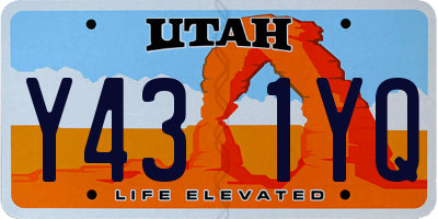 UT license plate Y431YQ