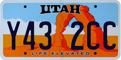 UT license plate Y432CC