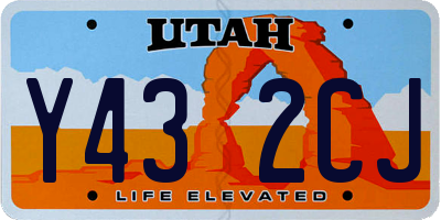 UT license plate Y432CJ
