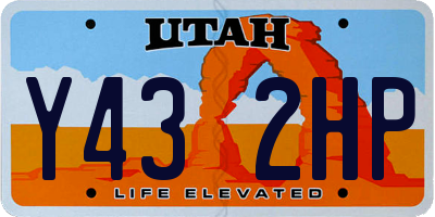UT license plate Y432HP