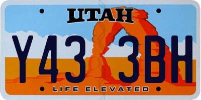 UT license plate Y433BH