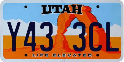 UT license plate Y433CL