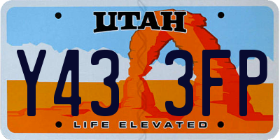UT license plate Y433FP