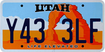 UT license plate Y433LF