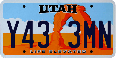 UT license plate Y433MN