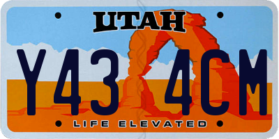 UT license plate Y434CM