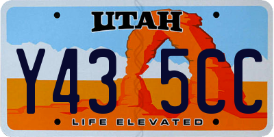 UT license plate Y435CC