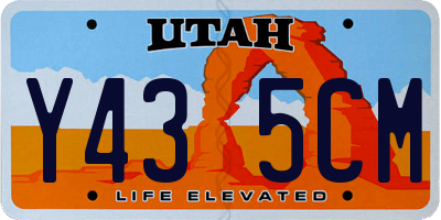 UT license plate Y435CM