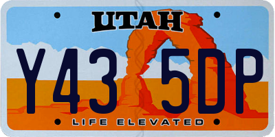 UT license plate Y435DP