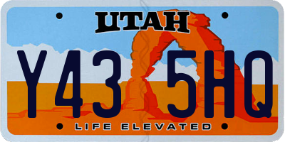 UT license plate Y435HQ