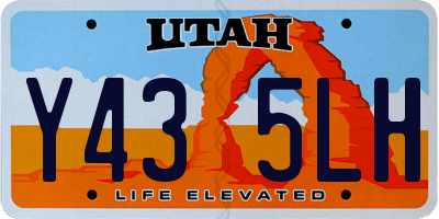 UT license plate Y435LH
