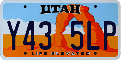 UT license plate Y435LP
