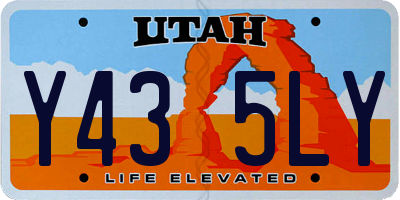 UT license plate Y435LY