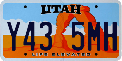 UT license plate Y435MH