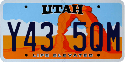 UT license plate Y435QM