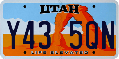 UT license plate Y435QN