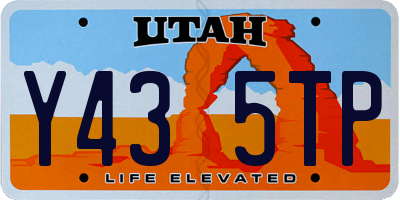UT license plate Y435TP
