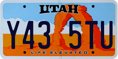 UT license plate Y435TU