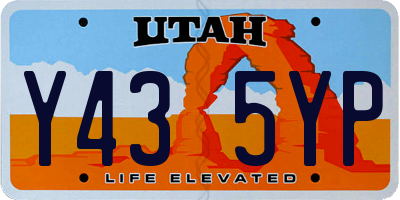 UT license plate Y435YP