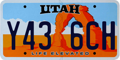 UT license plate Y436CH