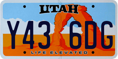 UT license plate Y436DG